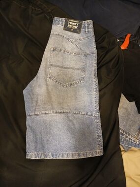 Men’s Light Blue Denim Work Shorts